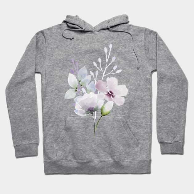 Romantic Floral 2 - Full Size Image Hoodie by Paloma Navio